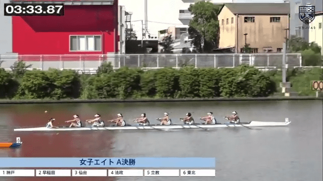 全日本大学ローイング選手権大会 女子エイトA決勝【フルマッチ】