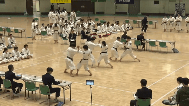 少林寺拳法全日本学生大会 5コート 予選4ラウンド 団体【フルマッチ】