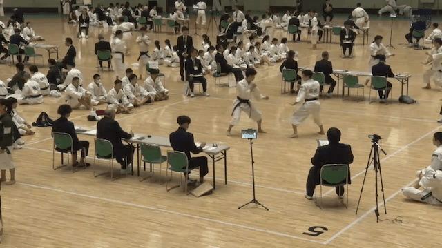 少林寺拳法全日本学生大会 5コート 予選2ラウンド 男子三段以上【フルマッチ】