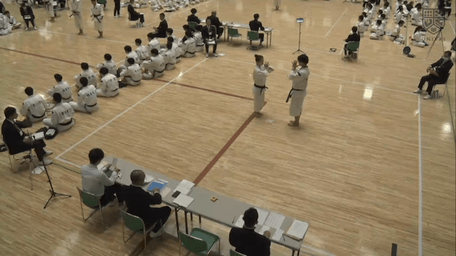 少林寺拳法全日本学生大会 1コート 予選1ラウンド 男女二段以上【フルマッチ】