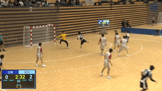 全日本学生ハンドボール選手権大会 男子1回戦 立教大学vs福岡大学【フルマッチ】