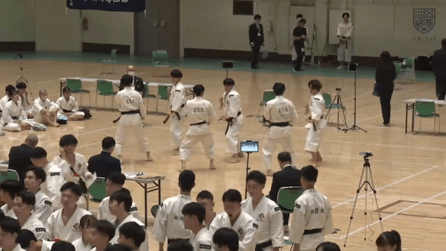 少林寺拳法全日本学生大会 9コート 予選4ラウンド 団体【フルマッチ】
