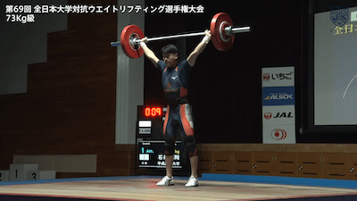 全日本大学対抗ウエイトリフティング選手権大会（男子） 73kg級【フルマッチ】