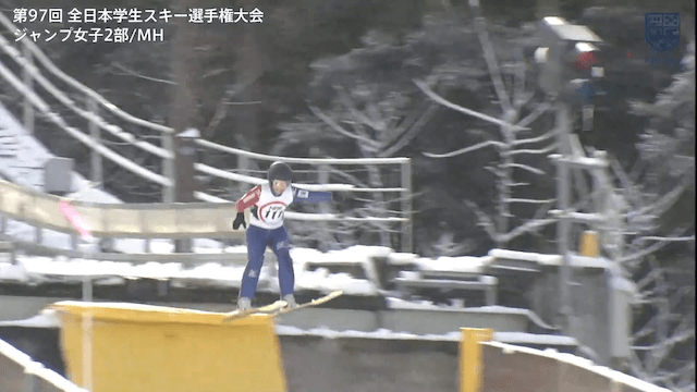 全日本学生スキー選手権大会 ジャンプ 女子2部MH1本目【フルマッチ】