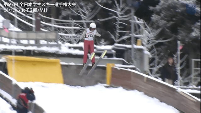 全日本学生スキー選手権大会 ジャンプ 女子2部MH2本目【フルマッチ】