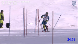 全日本学生スキー選手権大会 アルペン 男子1部SL2本目【フルマッチ】