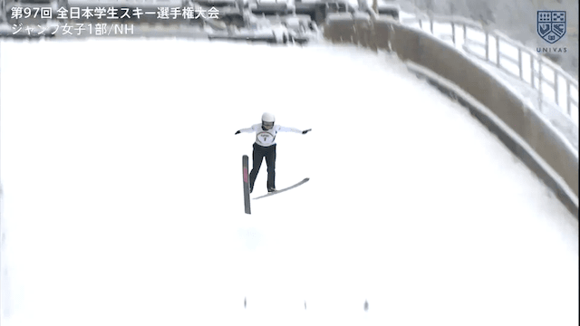全日本学生スキー選手権大会 ジャンプ 女子1部NH1本目【フルマッチ】