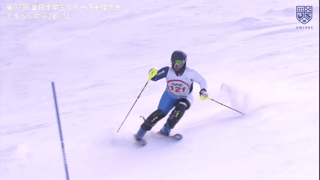 全日本学生スキー選手権大会 アルペン 女子2部SL1本目【フルマッチ】