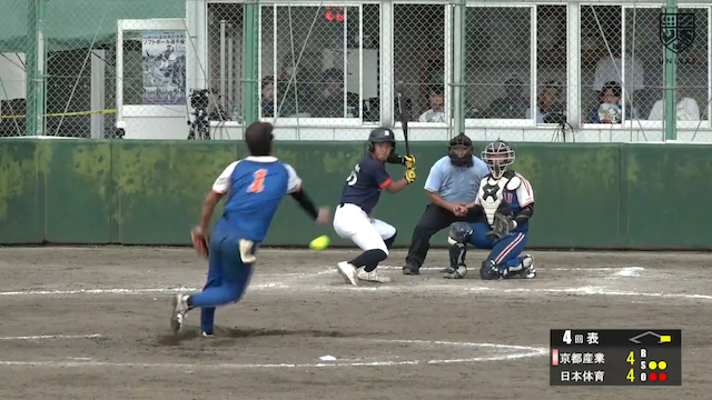 全日本大学男子ソフトボール選手権大会 A球場 準決勝・決勝