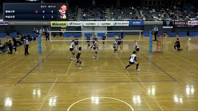 全日本大学バレーボール選手権大会 男子・女子準々決勝 Tコート【見逃し配信】