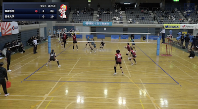 第71回秩父宮妃賜杯全日本大学バレーボール女子選手権大会 女子準々決勝 Uコート【見逃し配信】